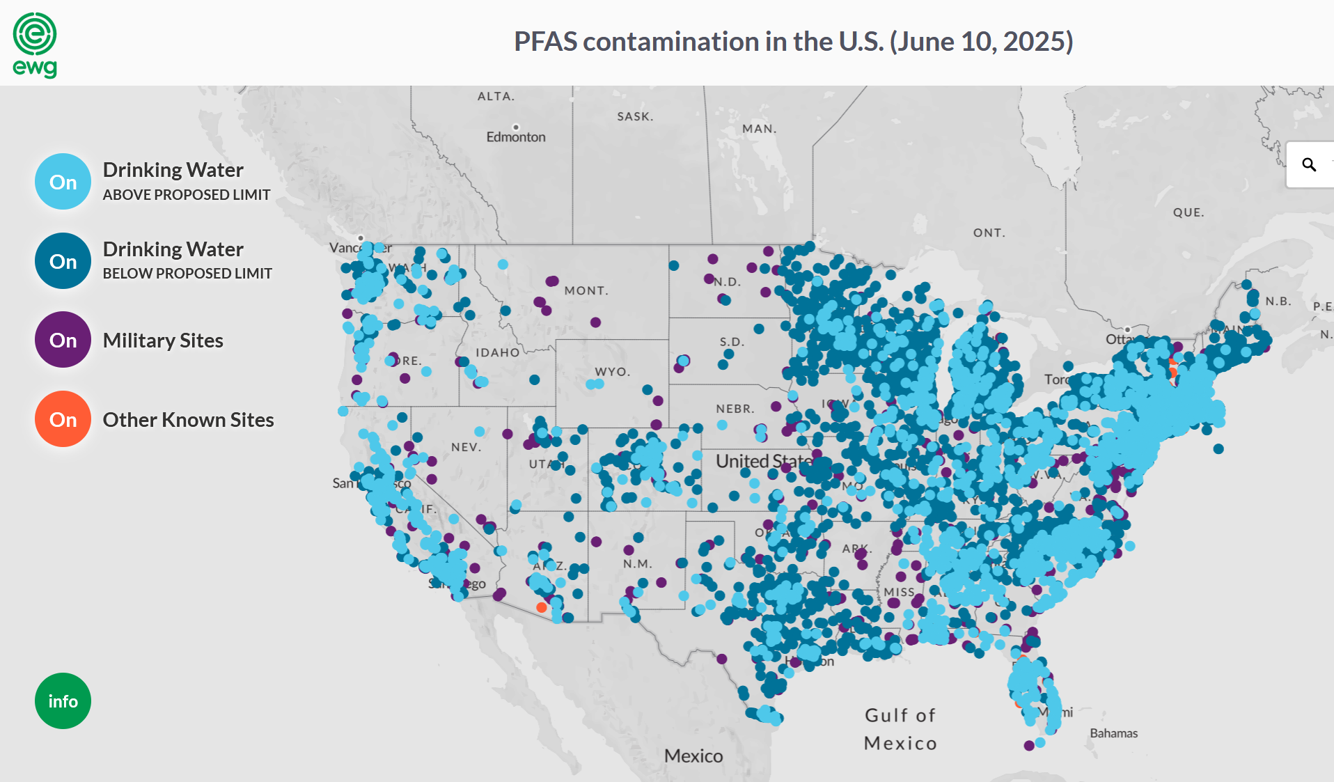 PFAS-Karte USA